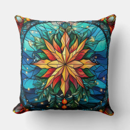 Gestaltetes Glassrost Kissen - Holiday Floral