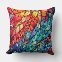 Gestaltetes Glassrost Kissen - Holiday Floral
