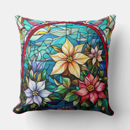 Gestaltetes Glassrost Kissen - Holiday Floral