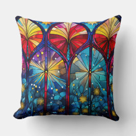 Gestaltetes Glassrost Kissen - Holiday Floral