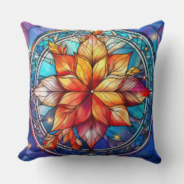 Gestaltetes Glassrost Kissen - Holiday Floral