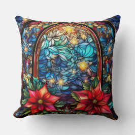 Gestaltetes Glassrost Kissen - Holiday Floral