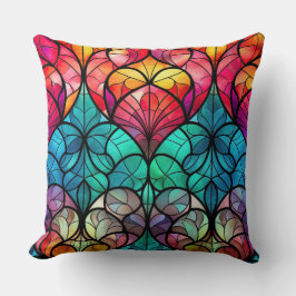 Gestaltetes Glassrost Kissen - Holiday Floral