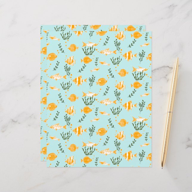 Gestaltpapierblätter für Aquarelle (Vorderseite/Rückseite Beispiel)