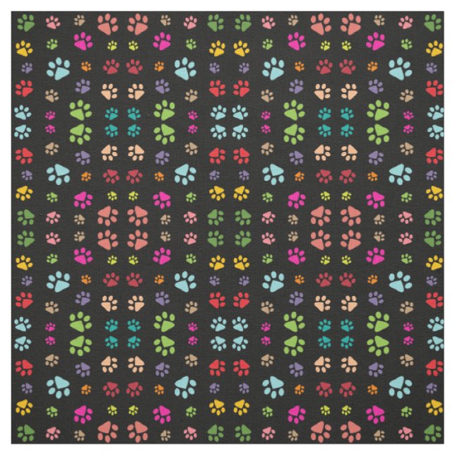 Gestaltstoff für farbige Paw-Prints Stoff (Muster)