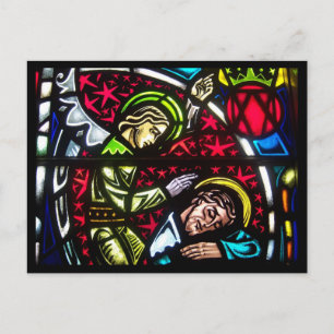 Gestaltter Glass Angel Postkarte