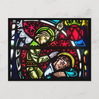 Gestaltter Glass Angel Postkarte