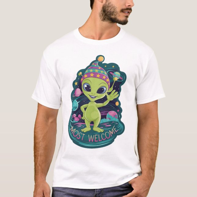 Gestaltung der Alien T-Shirt (Vorderseite)