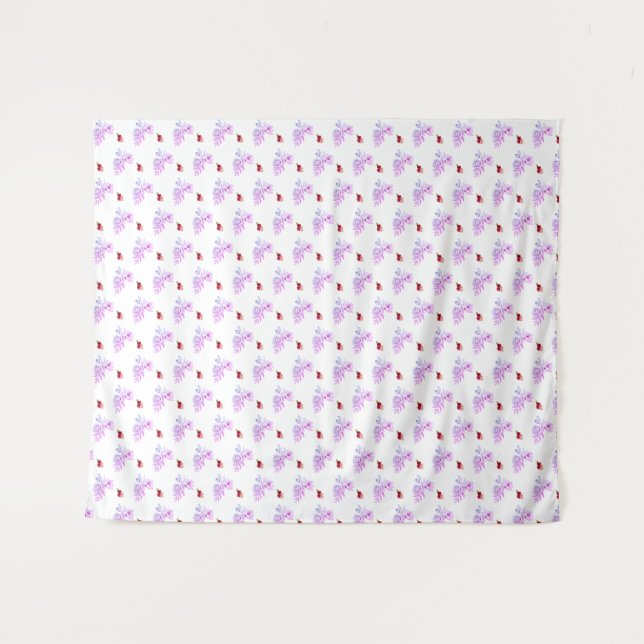 Gestaltung der Blume Wandteppich (Vorderseite (Horizontal))