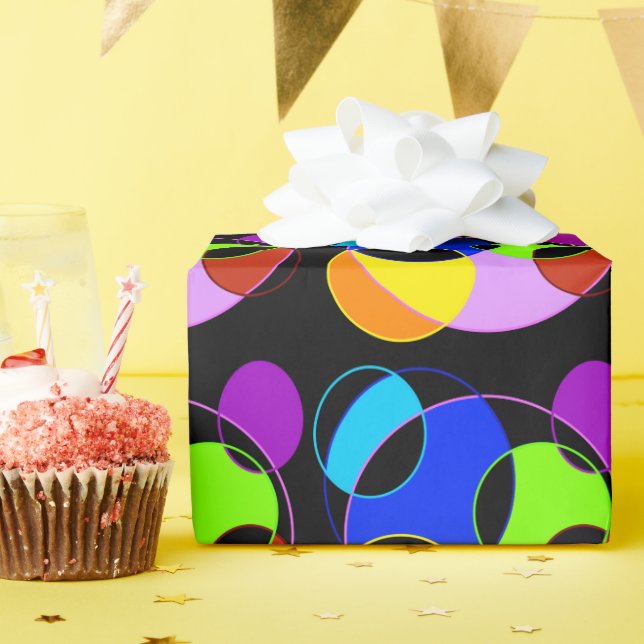 Gestaltung der Regenbogenfarben Geschenkpapier (Geburtstagsparty)