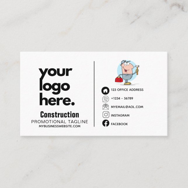 Gestaltung des Beruflichen Logo-Designs für die Vi Visitenkarte (Vorderseite)