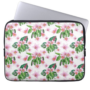 Gestaltung von Aquarellorchideen 30 Laptopschutzhülle