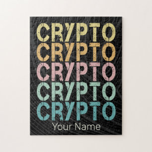 Gestaltung von Krypto-Retro-Buchstaben für Kryptow