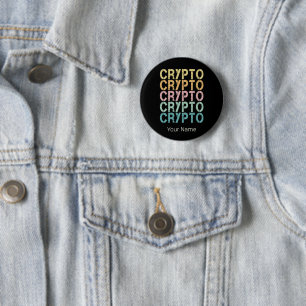 Gestaltung von Krypto-Retro-Buchstaben für Kryptow Button