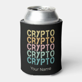 Gestaltung von Krypto-Retro-Buchstaben für Kryptow Dosenkühler