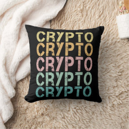 Gestaltung von Krypto-Retro-Buchstaben für Kryptow Kissen