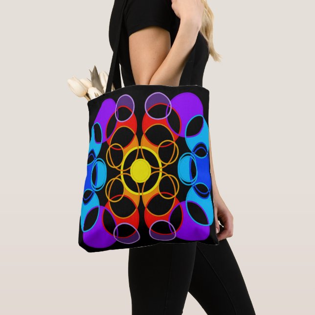 Gestaltung von Rainbow-Farbkreisen Tasche (Von Nahem)