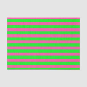 Gestaltung von rosa und grünen Streifen Seidenpapier