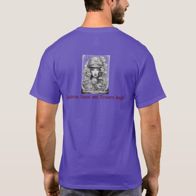 Gestaltung von unterbrochenen Gesichtspunkten und  T-Shirt (Rückseite)