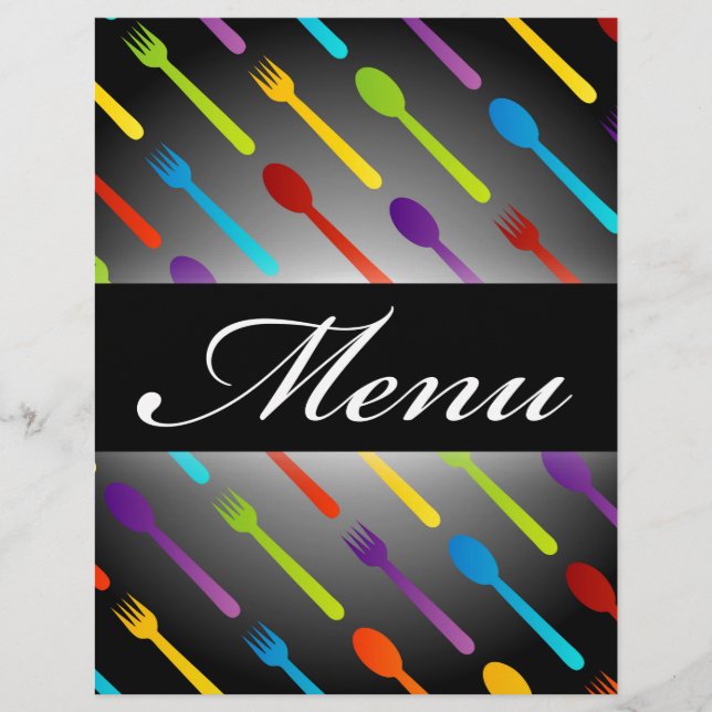 Gestaltungselement mit Löffeln und Gabel (Vorderseite)