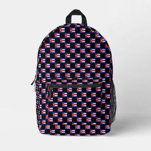 Gestaltungsmuster für die kubanische Flagge Bedruckter Rucksack