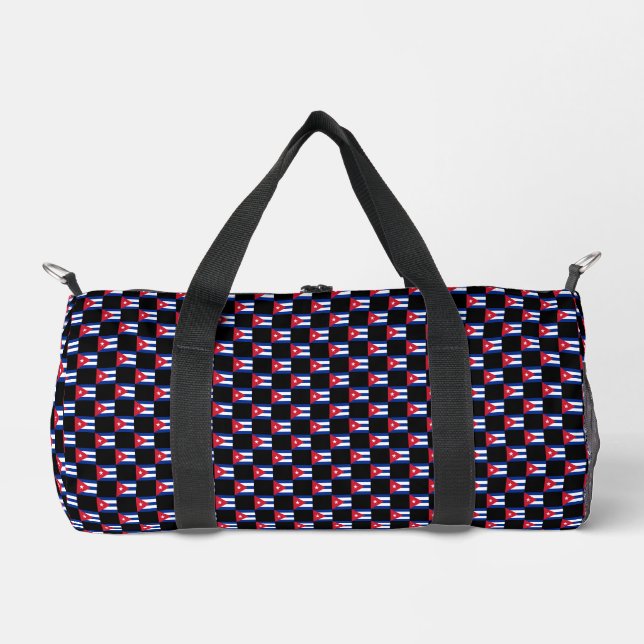 Gestaltungsmuster für die kubanische Flagge Duffle Bag (Vorderseite)