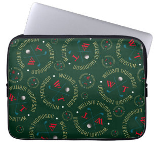 Gestanztes Modell für Allover Golf Clubs Laptopschutzhülle