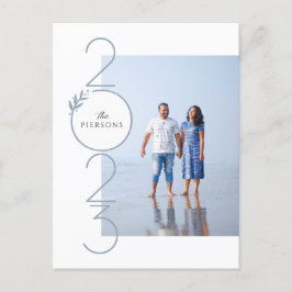 Gestapelte Daten Neue Jahre Postkarte Vertikal