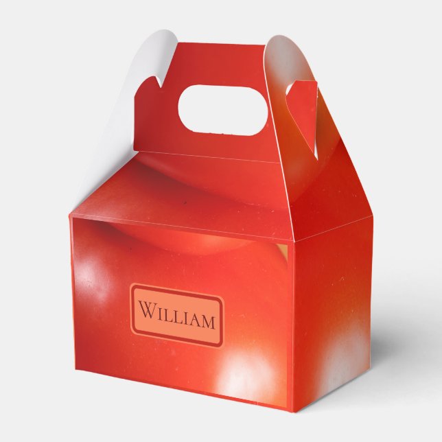 Gestapelte frische rote Tomaten Geschenkschachtel (Vorderseite)