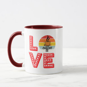 Gestapelte Liebe Design Coffee Lovers Mug Novelty Tasse