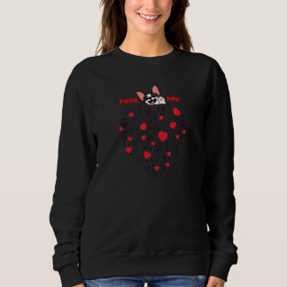 Geste eines Hundes, den ich liebe Hunde Hund Desig Sweatshirt