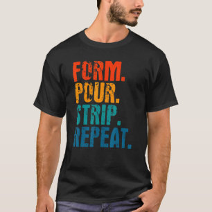 Gesteintes Arbeitsformular für Mens Strip Wiederho T-Shirt