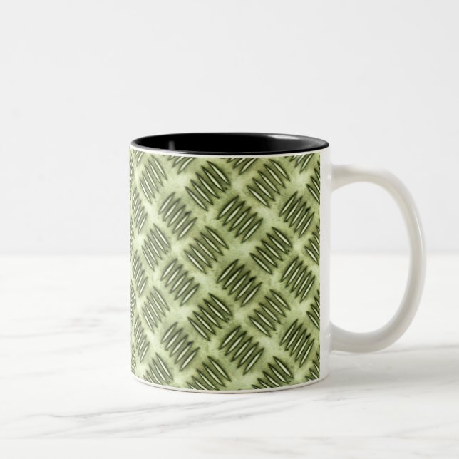 Gestell aus Edelstahl, geprüft, Textur Zweifarbige Tasse (Rechts)
