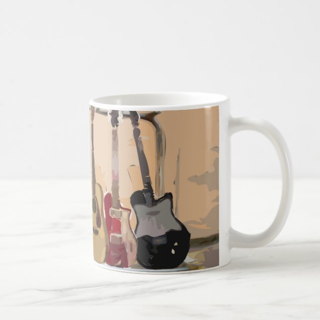Gestell der Gitarren Kaffeetasse (Rechts)