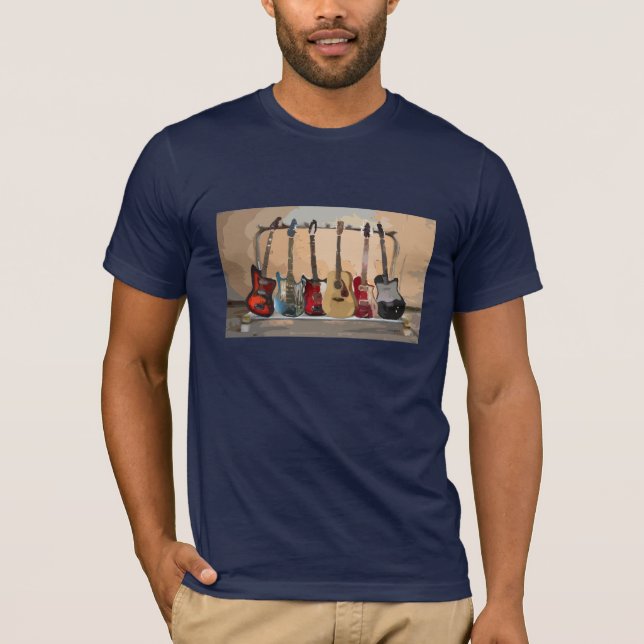 Gestell der Gitarren T-Shirt (Vorderseite)