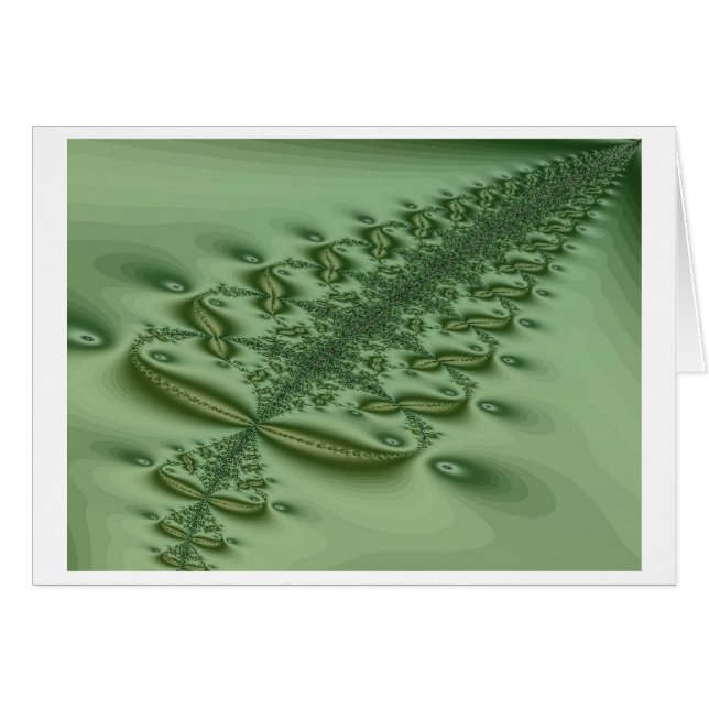 Gesteppte Farn-Karte (Vorderseite (Horizontal))