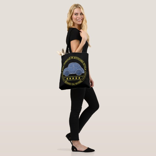 gesteppter Wagen Tasche (Am Model)