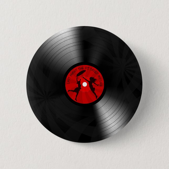 Gestern Abend rettete das DJ mein Button (Vorderseite)
