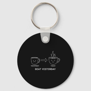 Gestern lustige Motivation übertrumpfen Kaffe Sprü Schlüsselanhänger