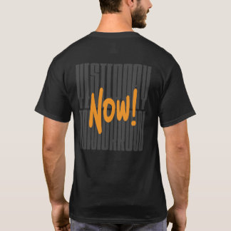 Gestern morgen Motivierend Typografie T-Shirt