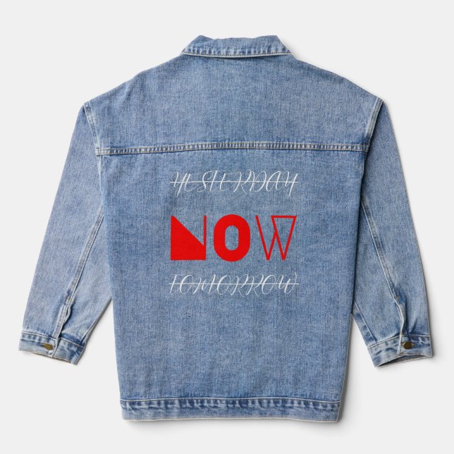 Gestern Motivierend Kostenvoranschlag Jeansjacke (Rückseite)