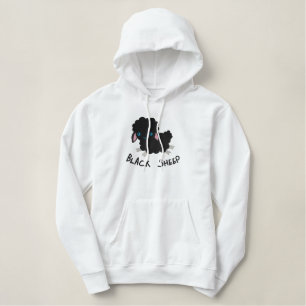 Gestickte niedliche Schafe auf Damen-Jacke Bestickter Hoodie