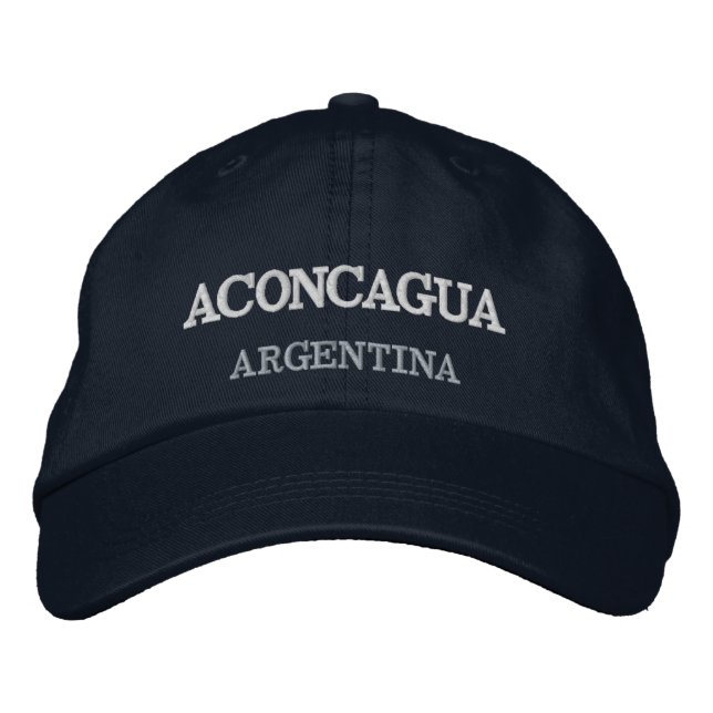 Gestickter Hut Berg-Aconcaguas Argentinien (Vorderseite)