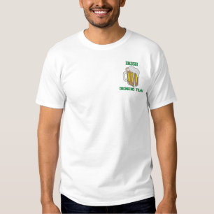 Gestickter irischer trinkender Team-T - Shirt