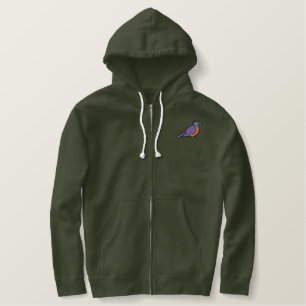 Gestickter niedlicher Amerikaner Robin Bestickter Hoodie