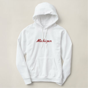Gestickter Staatsname "addieren Ihren Staat " Bestickter Hoodie