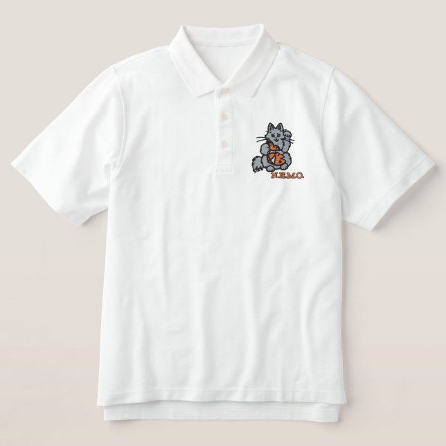 Gesticktes NEMO Polo-Shirt (Design Vorderseite)
