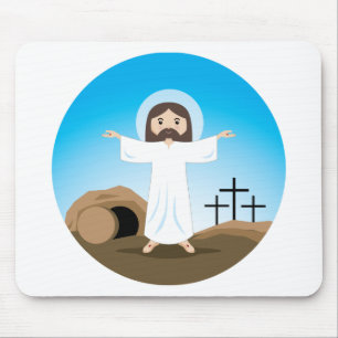 Gestiegener Christus Mousepad