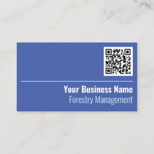 Gestion forestière Code QR Carte de visite