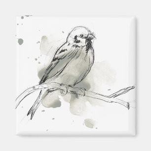 Gestische Vogel-Studie Magnet